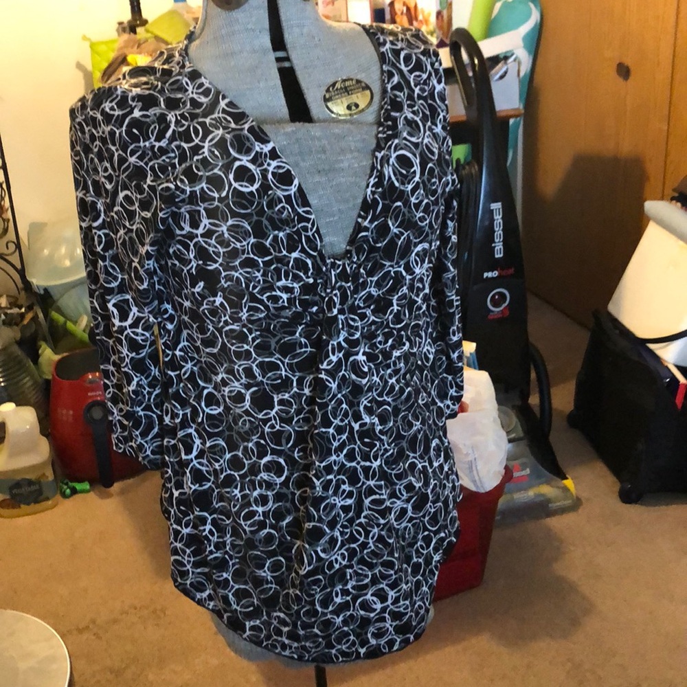 Nine West separates long sleeve blouse